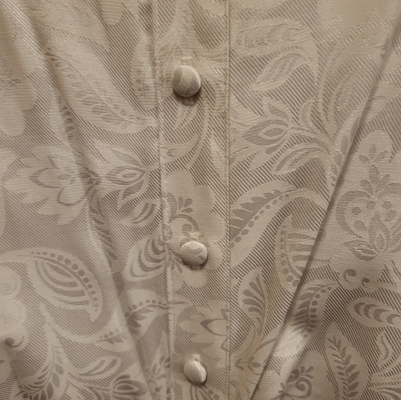 Vintage (80s/90s?) Jonathan Martin White Jacquard Dress - Picture 5 of 5